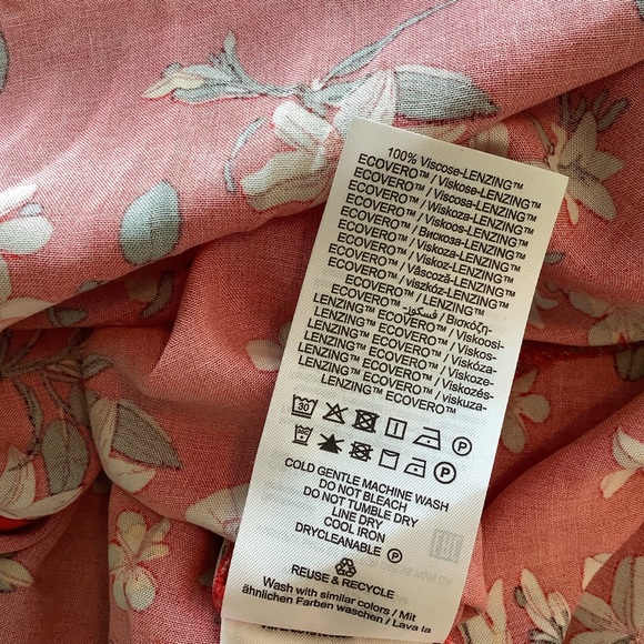 Vero Moda red floral print dress size XL - Picture 10 of 10